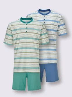 Pyjamas courts jersey fin