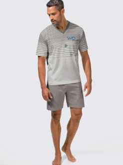 Pyjamas courts jersey fin