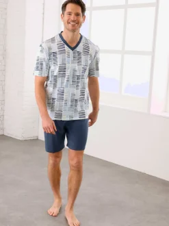Pyjamas courts jersey fin