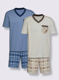 Pyjamas courts jersey fin
