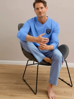 Pyjama-t-shirt jersey fin