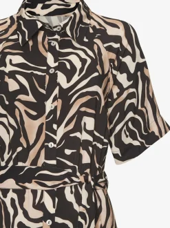 Robe-chemisier robe d'été à petit col chemisier