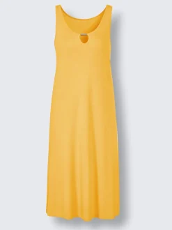 Robe coupe évasée encolure ronde