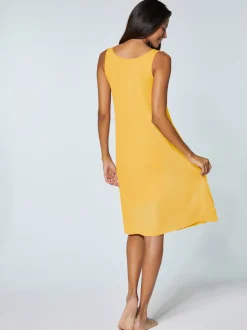 Robe coupe évasée encolure ronde