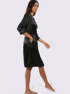 Robe de chambre satin