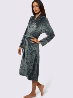 Robe de chambre velours ras