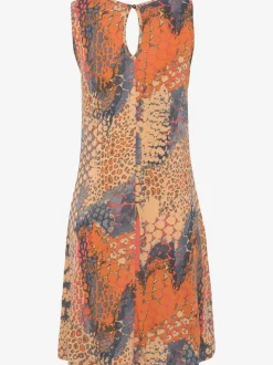 Robe de plage accessoire décoratif à l encolure et bretelles larges