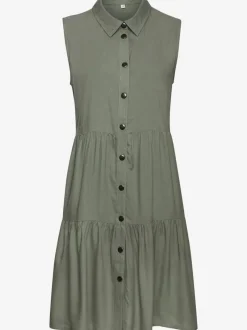 Robe d'été col chemisier tendance