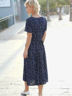 Robe d'été tombé fluide