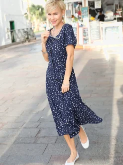 Robe d'été tombé fluide