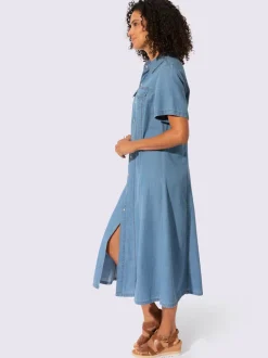 Robe en jean pur coton
