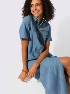 Robe en jean pur coton