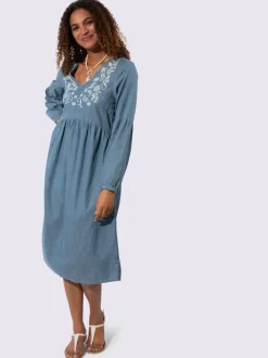 Robe en jean pur coton