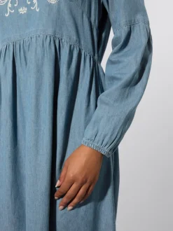 Robe en jean pur coton