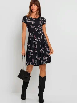 Robe à fleurs avec viscose (ecovero)
