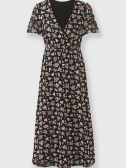 Robe à fleurs coupe affinante