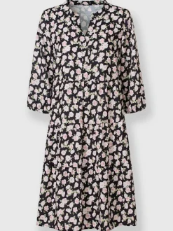 Robe à fleurs coupe en a affinante