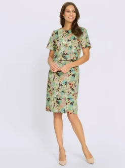 Robe imprimée aspect 2 en 1