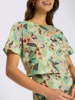 Robe imprimée aspect 2 en 1