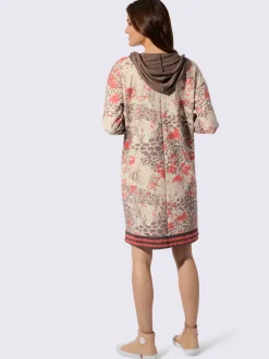 Robe imprimée à capuche