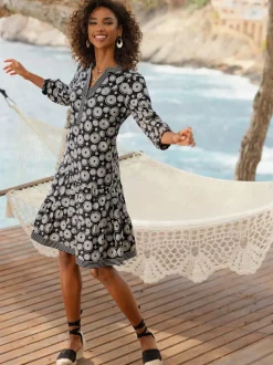Robe imprimée qualité tissée