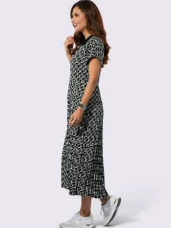 Robe imprimée superbe partie jupe plissée et raffinée