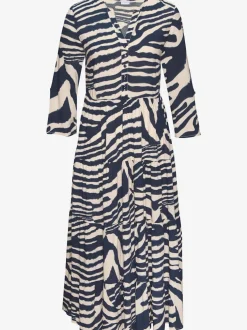 Robe longue avec encolure ronde