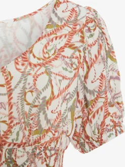 Robe longue robe d'été élégante à encolure en v dégagée