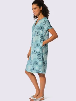 Robe tissée coupe affinante