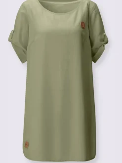 Robe tissée coupe affinante
