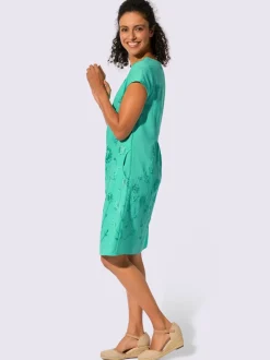 Robe tissée coupe affinante