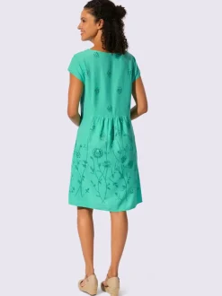 Robe tissée coupe affinante