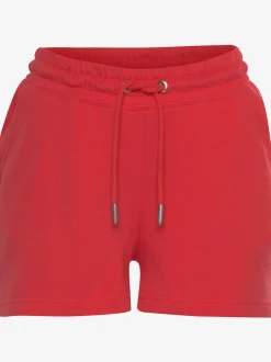 Short en matière sweat short avec ceinture à coulisse élastique