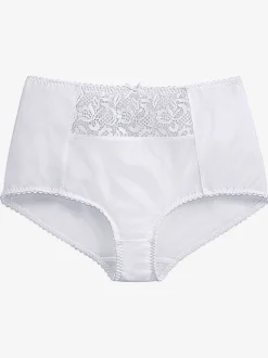 Slip gainant éléments en dentelle légèrement transparente