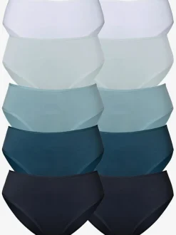 Slips jazz lot de 10 panties pratiques