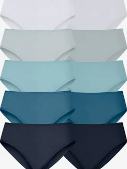 Slips jazz lot de 10 panties pratiques