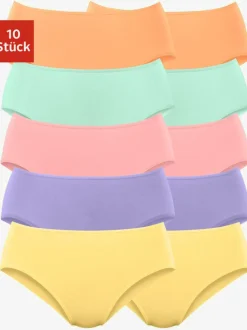 Slips jazz lot de 10 panties pratiques