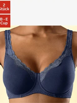 Soutien-gorge à armatures avec bonnets préformés doublés sans coutures (sans garnissage)