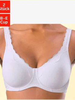 Soutien-gorge à armatures avec bonnets préformés doublés sans coutures (sans garnissage)
