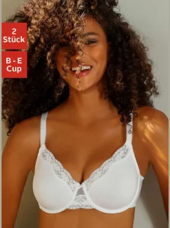 Soutien-gorge à armatures avec bonnets préformés sans coutures avec garnissage léger