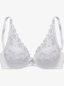 Soutien-gorge à coques féminin à armatures, coupe high-apex tendance