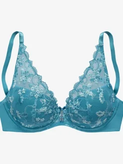 Soutien-gorge à coques féminin à armatures, coupe high-apex tendance