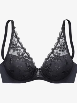 Soutien-gorge à coques féminin à armatures, coupe high-apex tendance