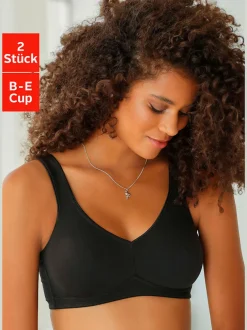 Soutien-gorge doux joli soutien-gorge basique en coton avec bonnets sans coutures et sans garnissage