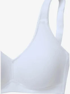 Soutien-gorge doux joli soutien-gorge basique en coton avec bonnets sans coutures et sans garnissage