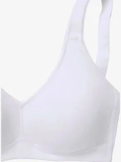 Soutien-gorge doux joli soutien-gorge basique en coton avec bonnets sans coutures et sans garnissage