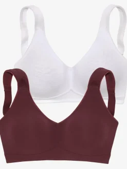 Soutien-gorge doux joli soutien-gorge basique en coton avec bonnets sans coutures et sans garnissage