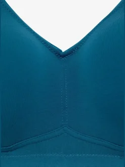 Soutien-gorge doux joli soutien-gorge basique en coton avec bonnets sans coutures et sans garnissage