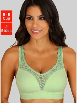Soutien-gorge large séduisant lot de 2 soutiens-gorge féminins (sans garnissage)