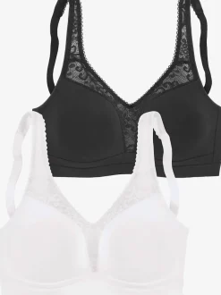 Soutien-gorge large séduisant lot de 2 soutiens-gorge féminins (sans garnissage)